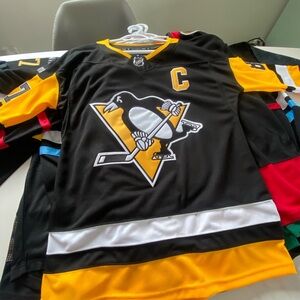 Black and Yellow Hockey Jersey